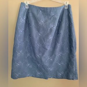 New York Clothing Co Embroidered Pencil Skirt